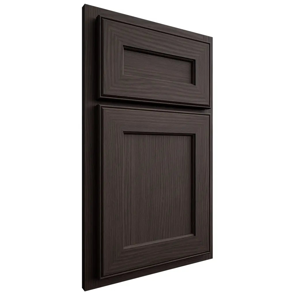 Shiloh Cabinetry Partial Overlay Essex White Oak Plain Cut Morel Door