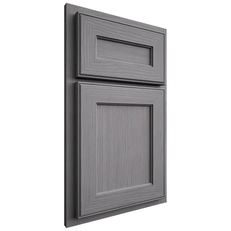 Shiloh Cabinetry Partial Overlay Essex White Oak Plain Cut Sterling Door