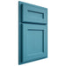 Shiloh Cabinetry Partial Overlay Essex White Oak Quarter Sawn Aqua Door