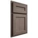 Shiloh Cabinetry Partial Overlay Essex White Oak Quarter Sawn Clay Door