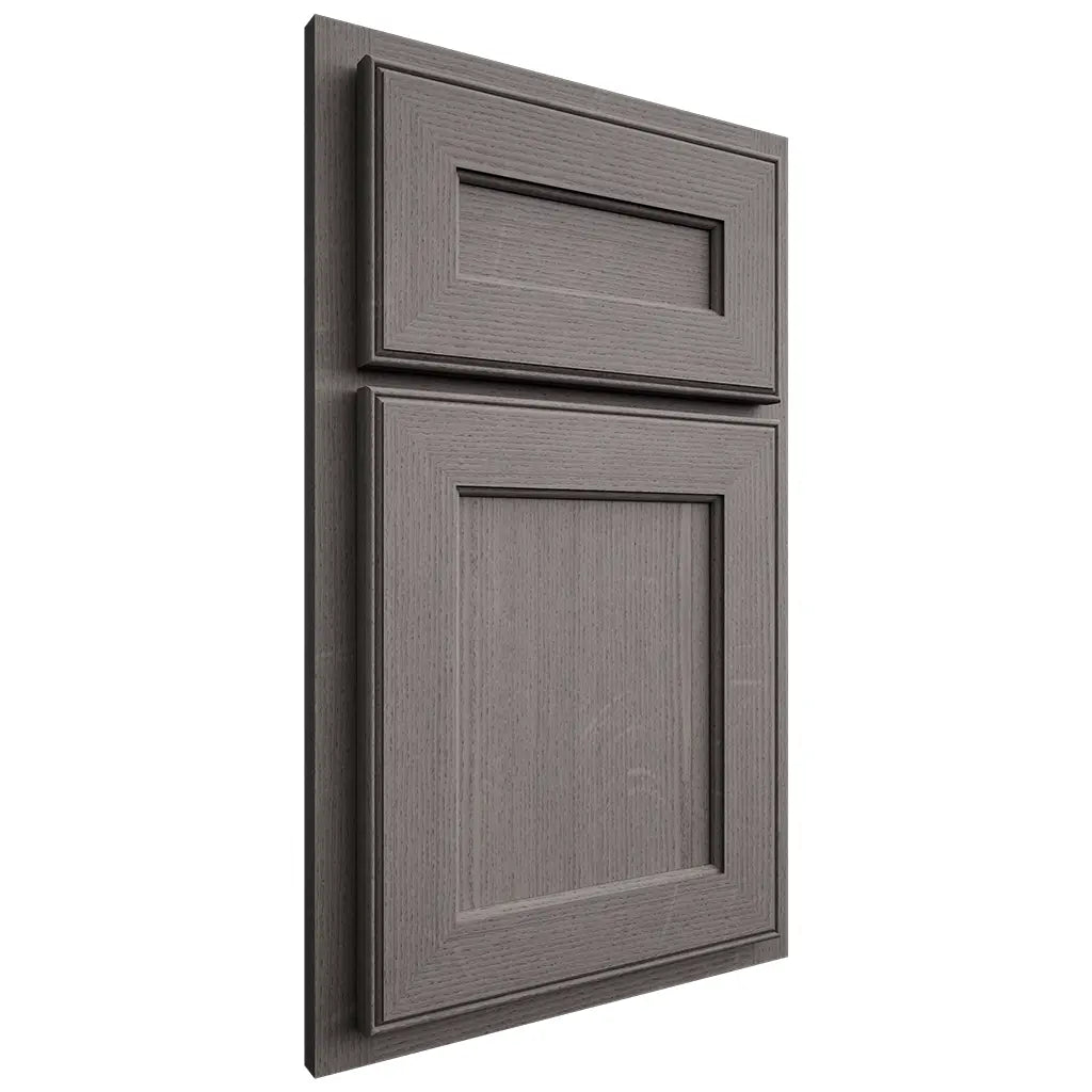 Shiloh Cabinetry Partial Overlay Essex White Oak Quarter Sawn Flagstone Door