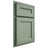 Shiloh Cabinetry Partial Overlay Essex White Oak Quarter Sawn Moss Door