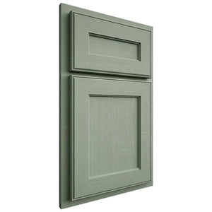 Shiloh Cabinetry Partial Overlay Essex White Oak Quarter Sawn Moss Door
