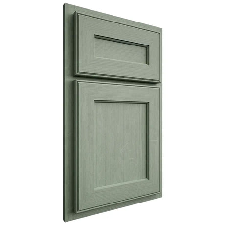 Shiloh Cabinetry Partial Overlay Essex White Oak Quarter Sawn Moss Door