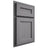 Shiloh Cabinetry Partial Overlay Essex White Oak Quarter Sawn Sterling Door