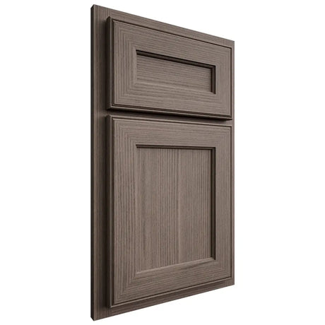 Shiloh Cabinetry Partial Overlay Essex White Oak Rift Cut Clay Door