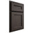 Shiloh Cabinetry Partial Overlay Essex White Oak Rift Cut Creekside Door
