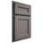 Shiloh Cabinetry Partial Overlay Essex White Oak Rift Cut Flagstone Door