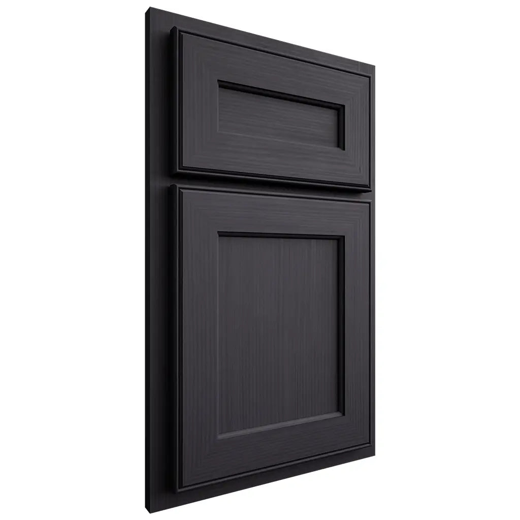 Shiloh Cabinetry Partial Overlay Essex White Oak Rift Cut Harbor Door