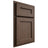 Shiloh Cabinetry Partial Overlay Essex White Oak Rift Cut Mineral Door