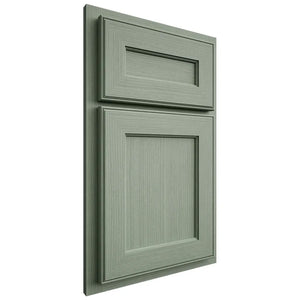 Shiloh Cabinetry Partial Overlay Essex White Oak Rift Cut Moss Door