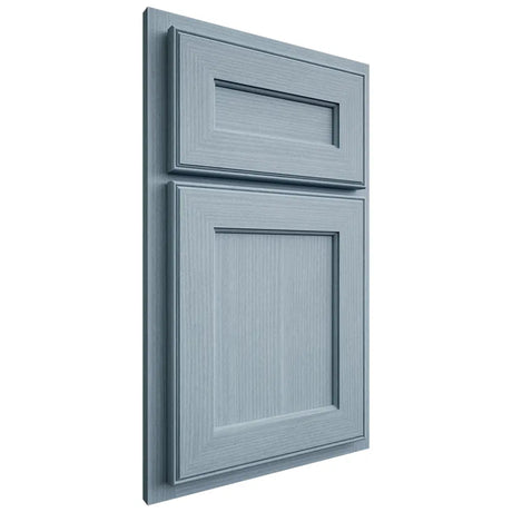 Shiloh Cabinetry Partial Overlay Essex White Oak Rift Cut Sky Door