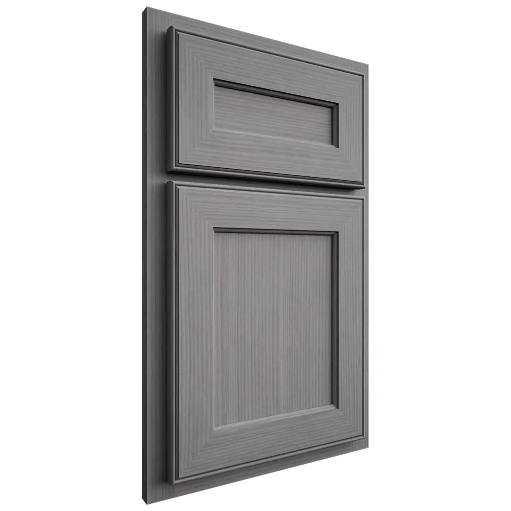 Shiloh Cabinetry Partial Overlay Essex White Oak Rift Cut Sterling Door