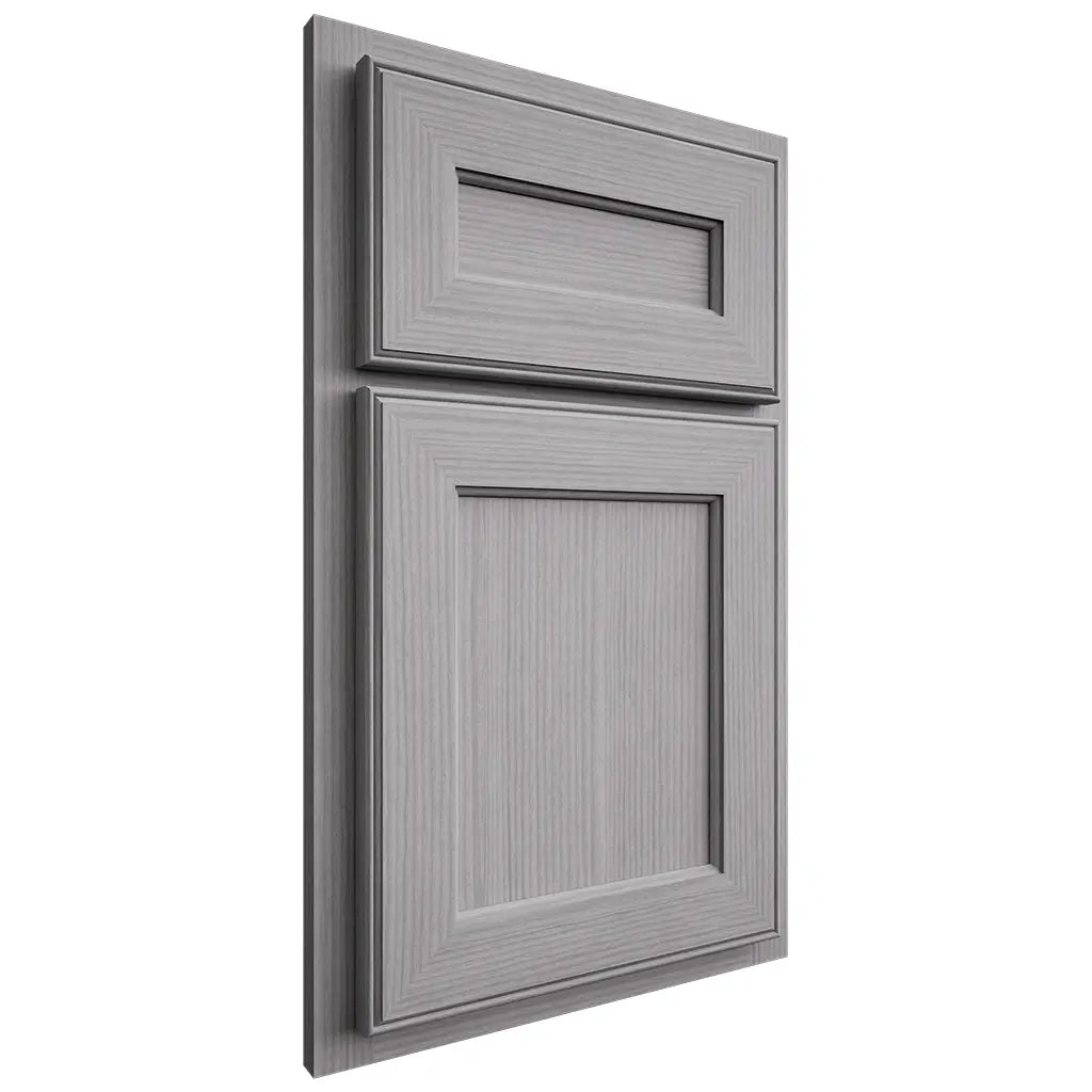Shiloh Cabinetry Partial Overlay Essex White Oak Rift Cut Stratus Door