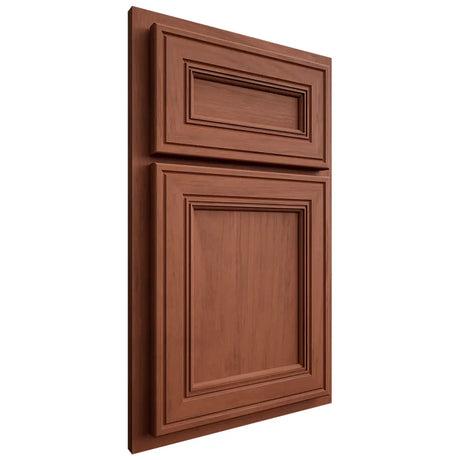 Shiloh Cabinetry Partial Overlay Glenbrook Alder Plain Cut Sierra Door