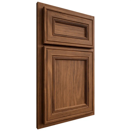Shiloh Cabinetry Partial Overlay Glenbrook Cherry Plain Cut Carob Door