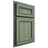 Shiloh Cabinetry Partial Overlay Glenbrook Hickory Plain Cut Moss Door