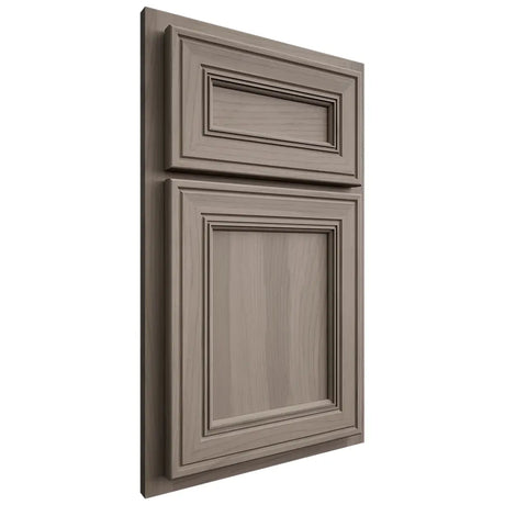 Shiloh Cabinetry Partial Overlay Glenbrook Hickory Plain Cut Sterling Door