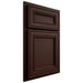 Shiloh Cabinetry Partial Overlay Glenbrook Maple Plain Cut Cocoa Door