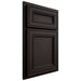 Shiloh Cabinetry Partial Overlay Glenbrook Maple Plain Cut Espresso Door