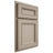 Shiloh Cabinetry Partial Overlay Glenbrook Maple Plain Cut Pebble Door