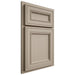 Shiloh Cabinetry Partial Overlay Glenbrook Maple Plain Cut Pebble Door
