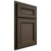 Shiloh Cabinetry Partial Overlay Glenbrook Maple Plain Cut Perfect Brown Door