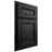 Shiloh Cabinetry Partial Overlay Glenbrook Paintable Black Door