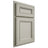 Shiloh Cabinetry Partial Overlay Glenbrook Paintable Clary Sage Door