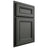 Shiloh Cabinetry Partial Overlay Glenbrook Paintable Pewter Green Door