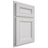 Shiloh Cabinetry Partial Overlay Glenbrook Paintable Polar Door
