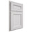 Shiloh Cabinetry Partial Overlay Glenbrook Paintable Pure White Door