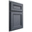 Shiloh Cabinetry Partial Overlay Glenbrook Paintable Slate Tile Door