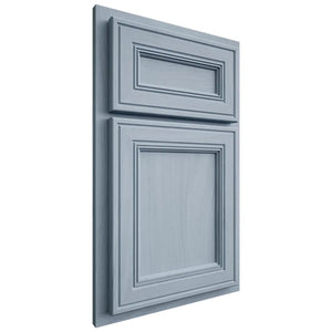 Shiloh Cabinetry Partial Overlay Glenbrook Poplar Plain Cut Sky Door