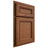 Shiloh Cabinetry Partial Overlay Glenbrook Red Oak Plain Cut Braun Door