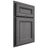 Shiloh Cabinetry Partial Overlay Glenbrook Red Oak Plain Cut Cadet Door