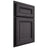 Shiloh Cabinetry Partial Overlay Glenbrook Red Oak Plain Cut Harbor Door