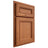 Shiloh Cabinetry Partial Overlay Glenbrook Red Oak Plain Cut Harvest Door