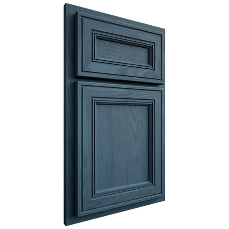 Shiloh Cabinetry Partial Overlay Glenbrook Red Oak Plain Cut Hudson Door