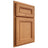Shiloh Cabinetry Partial Overlay Glenbrook Red Oak Plain Cut Medium Door