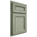 Shiloh Cabinetry Partial Overlay Glenbrook Red Oak Plain Cut Moss Door