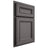 Shiloh Cabinetry Partial Overlay Glenbrook Walnut Plain Cut Cadet Door