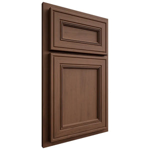 Shiloh Cabinetry Partial Overlay Glenbrook Walnut Plain Cut Natural Door