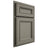 Shiloh Cabinetry Partial Overlay Glenbrook Walnut Plain Cut Thyme Door