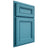 Shiloh Cabinetry Partial Overlay Glenbrook White Oak Plain Cut Aqua Door