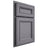 Shiloh Cabinetry Partial Overlay Glenbrook White Oak Plain Cut Cadet Door