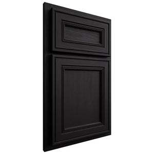 Shiloh Cabinetry Partial Overlay Glenbrook White Oak Plain Cut Espresso Door