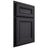 Shiloh Cabinetry Partial Overlay Glenbrook White Oak Plain Cut Harbor Door