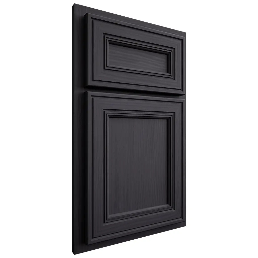 Shiloh Cabinetry Partial Overlay Glenbrook White Oak Plain Cut Harbor Door