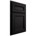 Shiloh Cabinetry Partial Overlay Glenbrook White Oak Plain Cut Ink Door